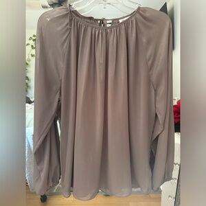 Sheer long sleeve top